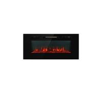 Klarstein Cheminée électrique murale Galeras 1800 W 102 cm Noir