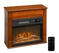 Cheminée électrique design effet bois 1000-2000W télécommande réglable
