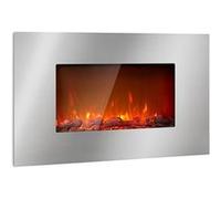 Klarstein Lausanne 2000W 15cm Cheminée Électrique Murale Argent