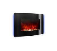 Klarstein Lausanne 2000W 88cm Cheminée Électrique Murale Noir