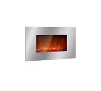 Klarstein Lausanne 2000W 15cm Cheminée Électrique Murale Argent
