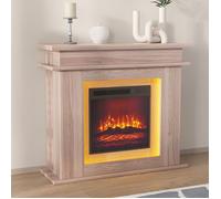 Cheminée électrique murale - LUMINARIX - 101 cm - Flamme 3D - Réglage de luminosité - Design moderne