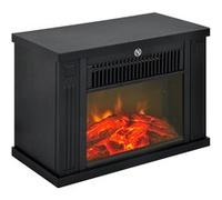 HOMCOM Cheminée insert cheminée électrique à Effet de Flamme poêle Style Contemporain Thermostat 600-1200 W Noir Aosom France