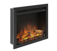 Cheminée électrique TAGU PowerFlame avec kit d’Installation, Chauffage et Thermostat, Programmation de Chauffage sur 7 Jours et Effet de Flamme LED