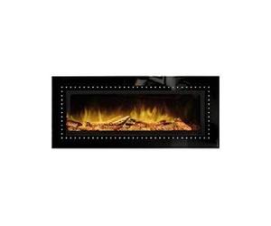 Cheminée électrique Wodtke feel the flame No.1 prime Dekorblende schwarz Swarovski Kristalle