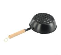 Cheminée en fer et charbon de bois 6 L avec poignée en bois léger | Allumage rapide, pas de liquide nécessaire, construction en fer, poignée en bois, capacité de 6 L pour les repas de famille