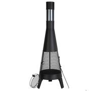 Cheminée Extérieur-VEVOR-Brasero de Jardin-508 mm-Poêle à Bois Sphérique en Aluminium Robuste-avec Grille