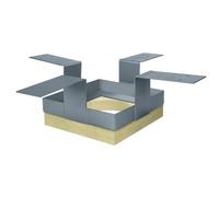 Cheminée légère - Support de plafond, y compris plaque de vermiculite jusqu'à 250 mm - Schiedel LB90 260 x 260 mm
