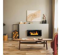 DIVINA FIRE DF91020 cheminée Intérieure Cheminée encastrable Bioéthanol Noir
