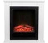 Cheminée murale électrique décorative Classic Fire Geneva Noir/Blanc 1800 W G