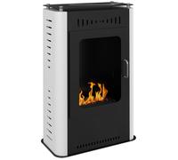 Cheminée poêle à éthanol avec réservoir 1,2L 3h de durée de combustion couverture 20 à 25 m² 50 x 27 x 82 cm noir