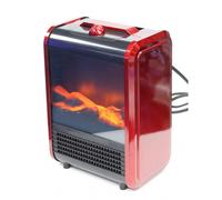 Cheminée rouge Venteo Cheminée portable et compacte Rouge Adulte Effet flamme
