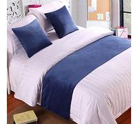 Chemins de lit pour lit double en velours doux décoratif - Couvre-lit de luxe - Chemins de lit pour pied de lit, écharpe de lit, serviette d'extrémité de lit pour hôtel, chambre à coucher, chambre de
