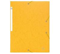 Chemise 3 rabats à élastiques Maxi Capacity carte lustrée 600g/m2 Scotten ®- A4 - Jaune