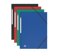 Elba Chemise à 3 rabats Memphis A4 polypropylène élastiques couleurs assorties