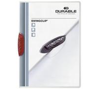 Chemise à clip SWINGCLIP, format A4, clip rouge