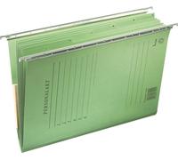 Chemise à dossiers Bene Vetro-Mobil, dossier suspendu DIN A4, avec impression, poche intérieure, 6 compartiments, l x h : 345 x 245 mm, vert mousse