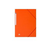 Chemise à élastique 3 rabats Oxford 24 x 32 cm dos 2 cm - couleurs tendance orange