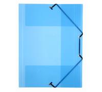 Chemise à Elastique 3 Rabats A4 Polypropylene Propyglass Bleu - VIQUEL - 32 x 23 x 1,5 cm