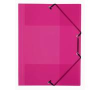 Chemise à Elastique 3 Rabats A4 Polypropylene Propyglass Framboise - VIQUEL - 32 x 23 x 1,5 cm