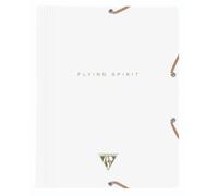 Chemise à élastique 3 rabats Flying Spirit White 24x32cm motifs assortis - Blanc