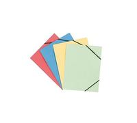 Chemise à élastique 3 rabats Oxford 24 x 32 cm dos 2 cm couleurs assorties - Paquet de 50 - Lot de 50 -/oxford