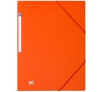 Chemise à élastique 3 rabats Oxford 24 x 32 cm dos 2 cm - couleurs tendance orange