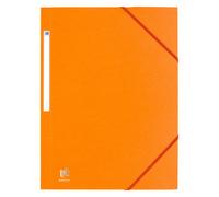 Chemise à élastique 3 rabats Oxford 24 x 32 cm dos 2 cm - couleurs tendance orange