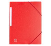 Chemise à élastique 3 rabats Oxford 24 x 32 cm dos 3 cm - couleurs tendance rouge