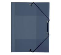 Chemise à élastique 3 rabats plastique Viquel Propyglass 24 x 32 fumé translucide