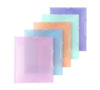 Chemise à élastique 3 rabats plastique Viquel Propysoft - Format A5 - couleurs assorties