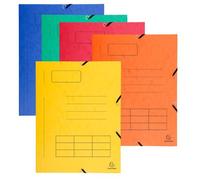 Chemise à élastique Imprimée 3 rabats carte lustrée 355gm2 - A4 - Couleurs assorties