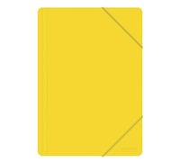 Chemise à élastique OFFICE PRODUCTS A4 PP 500 Microns 3 Rabats Jaune / / Type-3 Rabats/Type-Avec élastique/Matériau-PP/Couleur-Jaune/Format-A4 / Dimensions (mm)-240x320