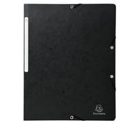Chemise à élastique sans rabat carte lustrée 355gm2 - A4 - Noir