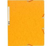 Chemise à élastique sans rabat carte lustrée 400gm2 - A4 - Jaune