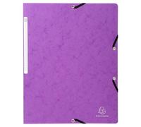 Chemise à élastique sans rabat carte lustrée 400gm2 - A4 - Violet
