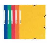 Chemise à élastiques 3 rabats carte lustrée 355g/m2 - Couleurs assorties