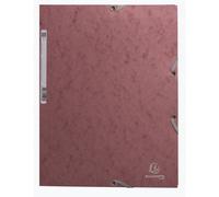 Chemise à élastiques 3 rabats carte lustrée 400g/m2 Skandi - Vieux rose
