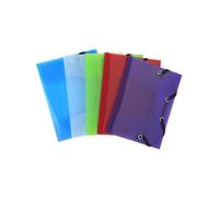 1 Chemise Pocket 12x16cm A Elastiques - Polypro 3 rabats - Couleur Aléatoire