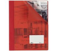 Chemise à lamelle DURALUX, A4, rouge translucide