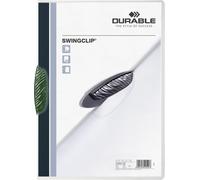 Chemise à pince Swingclip A4 PP 30 feuilles vert paquet de 25