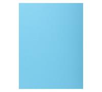 Chemise à rabat latéral Exacompta - 24 x 32 cm bleue - Paquet de 50
