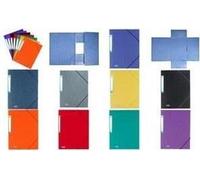 Chemise à rabats ELBA EUROFOLIO, DIN A4, 0,7 mm, assortie Épaisseur : 0,7 mm, avec étiquette d'identification, en carton - 25 pièces (100200774)
