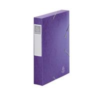 Chemise Box Cartobox Exacompta 24 x 32 cm dos 6 cm - mauve