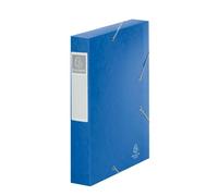 Chemise box Cartorel 24 x 32 cm dos 6 cm - bleue