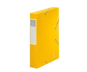 Chemise box Cartorel 24 x 32 cm dos 6 cm - jaune