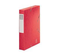 Chemise box Cartorel 24 x 32 cm dos 6 cm - rouge