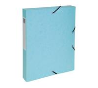 Chemise box Exacompta Aquarel en carte lustrée - Dos 4 cm couleurs assorties