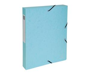 Chemise box Exacompta Aquarel en carte lustrée - Dos 4 cm couleurs assorties