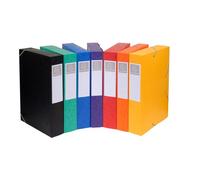 Chemise box Exacompta Cartobox dos 6 cm couleurs assorties